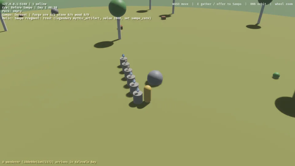 Relic pedestals near the spawn.